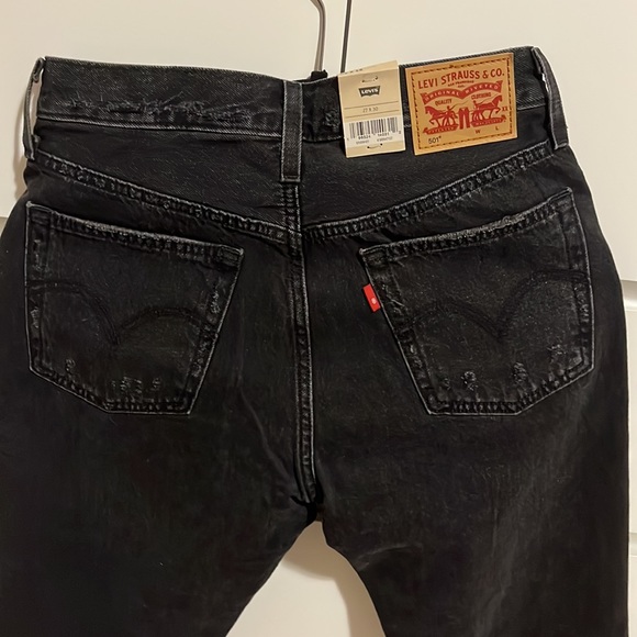 Levi’s 501 Original high rise - black distressed - Picture 5 of 5